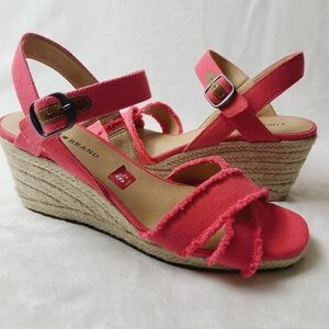NWOT LUCKY BRAND margaline fabric open toe sandals